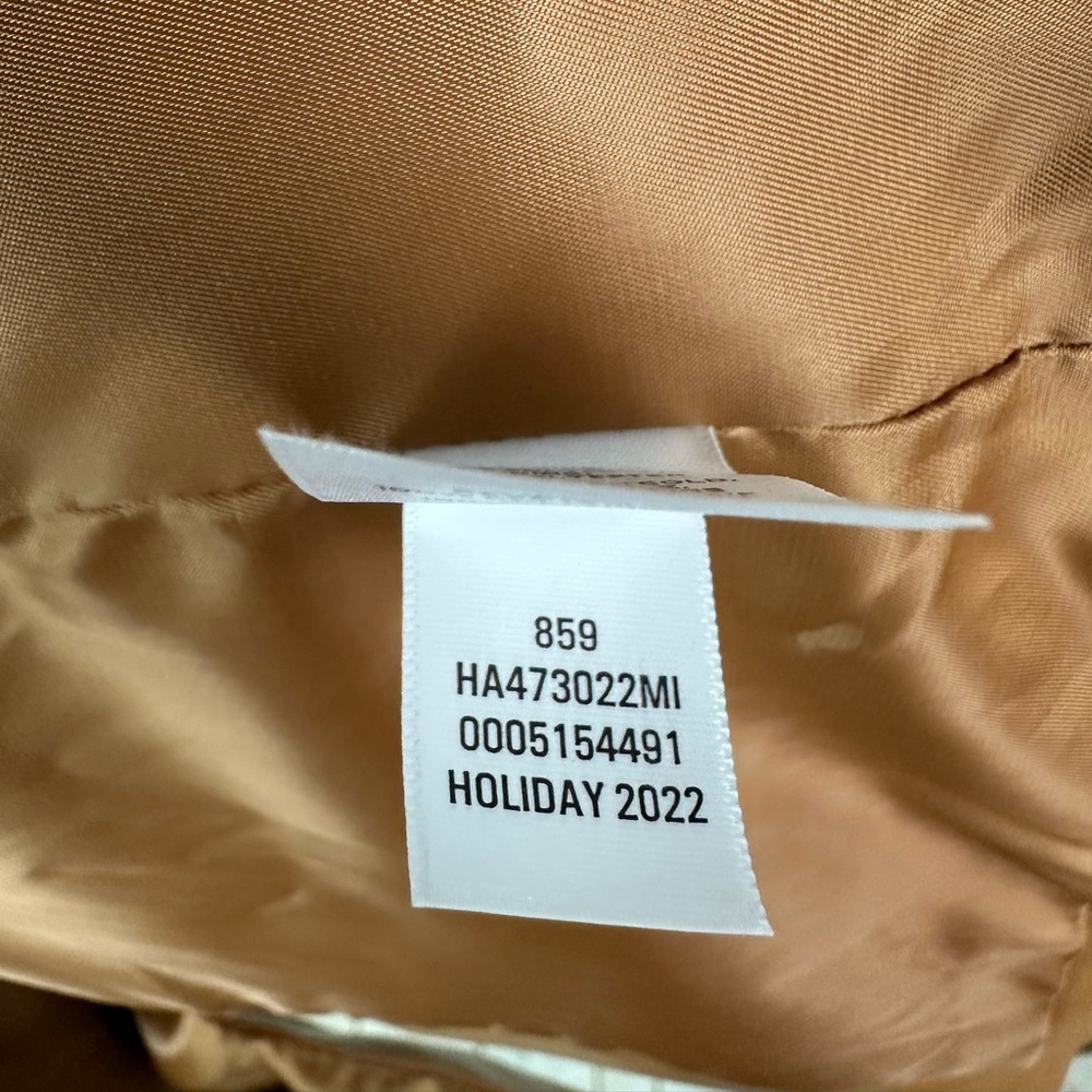 NWT Halogen Faux Leather Car Coat Cognac - Picture 8 of 9